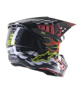 HELMET SM5 RASH RED/G L
