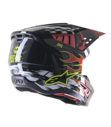 HELMET SM5 RASH RED/G XL