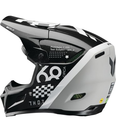 HELMET REFLEX SPORT RIOT BK/WH