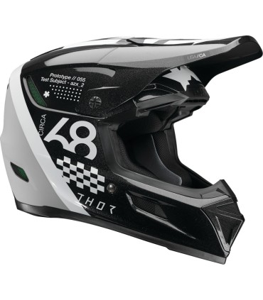 HELMET REFLEX SPORT RIOT BK/WH