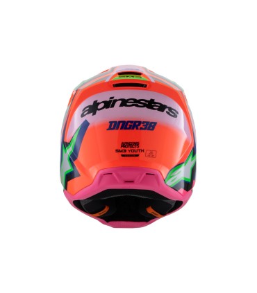 HELMET YTH SM3 DEEGAN OR/PU/PK