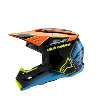 HELMET YTH SM3 FRAY BLK/OR/YL 