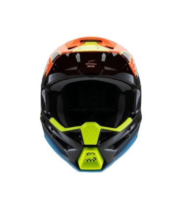 HELMET YTH SM3 FRAY BLK/OR/YL 
