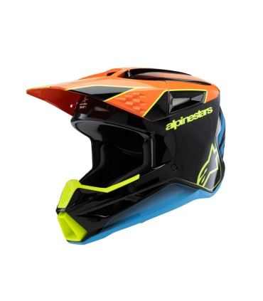 HELMET YTH SM3 FRAY BLK/OR/YL