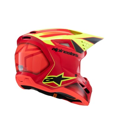 HELMET YTH SM3 FRAY RD/YL/BK Y