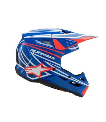 HELMET YTH SM3 WURX BLUE/RED/W