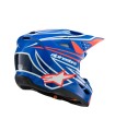 CASQUE YTH SM3 WURX BLEU/ROUGE/W