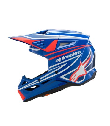 HELMET YTH SM3 WURX BLUE/RED/W
