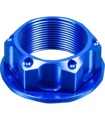 NUT TOP YOKE M25X1.00 BLUE
