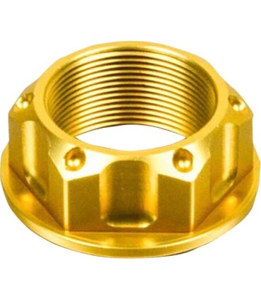 NUT TOP YOKE M25X1.00 GOLD