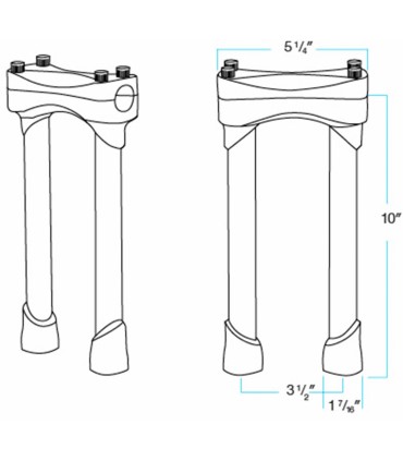 RISERS MURDOCK 10 BLK
