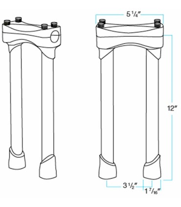RISERS MURDOCK 12 BLK
