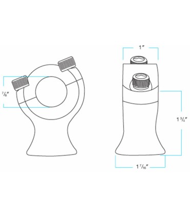 RISERS SLIMLINE 7/8 CHR