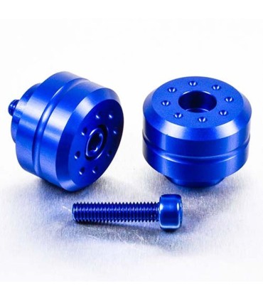 BAR END YAM 10 30MM BLUE