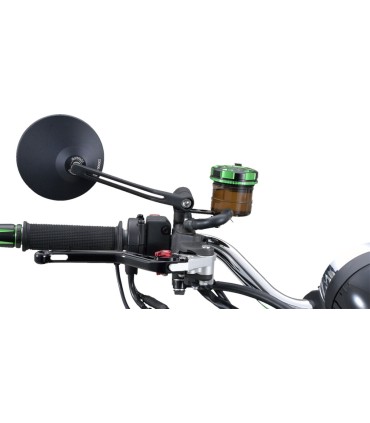 D-MIRROR-3 ROUND ROD ALU BLACK