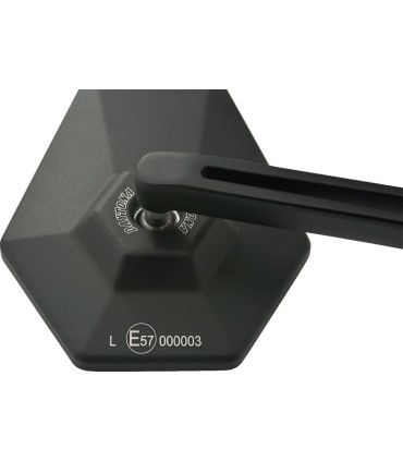 D-MIRROR-4 HEXAGON ROD ALU BLA