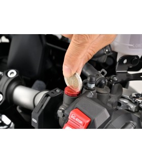 MIRROR PLUG BOLT RED LEFT
