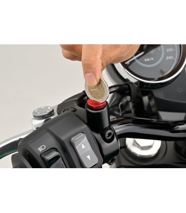 MIRROR PLUG BOLT RED RIGHT