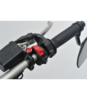 MIRROR PLUG BOLT RED LEFT