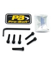 KIT DE BOULONS BOUCHON DE RÉSERVOIR NOIR