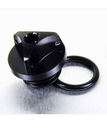 CAP OIL FILLER ALUM BMW BLACK