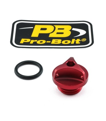 CAP OIL FILLER ALUM BMW RED