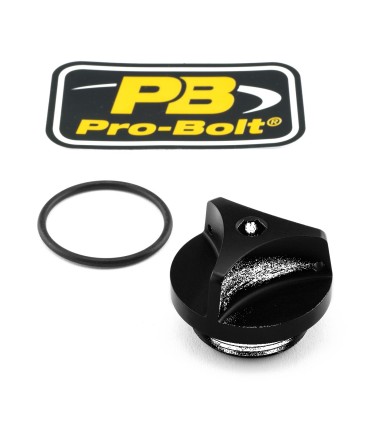 CAP OIL FILLER ALUM BMW BLACK