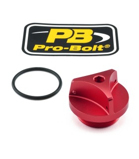 CAP OIL FILLER ALUM BMW RED