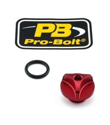 CAP OIL FILLER ALUM BMW RED