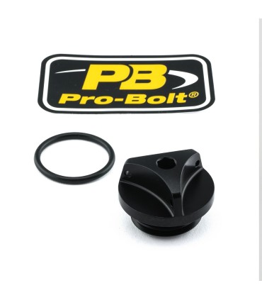 CAP OIL FILLER ALUM BMW BLACK