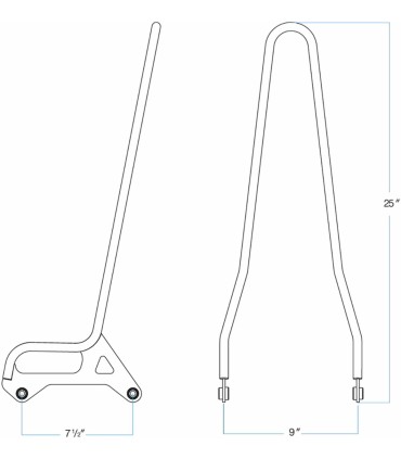 SISSYBAR XL 96-03 CHR