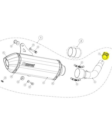 CLAMP MUFFLER X-CITY 250