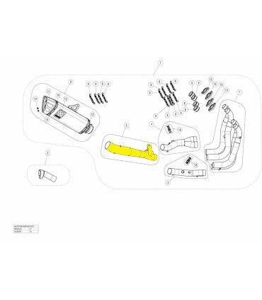 LINK PIPE SS HAYABUSA