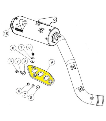 HEAT SHIELD STAINLESS STEEL XS