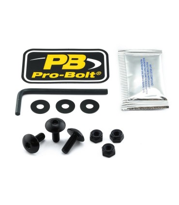BOLT KIT LIC PLATE BLACK