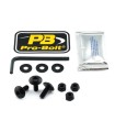 KIT DE BOULONS PLAQUE LIC NOIRE