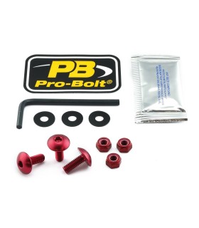BOLT KIT LIC PLATE RED