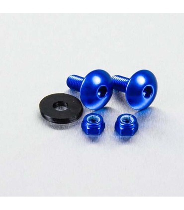 BOLT KIT LIC PLATE M6X16 BLUE