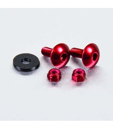 BOLT KIT LIC PLATE M6X16 RED
