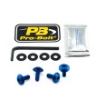 BOLT KIT LIC PLATE M6X16 BLUE