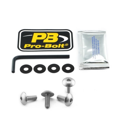 BOLT KIT LIC PLATE M6X16 SILVE