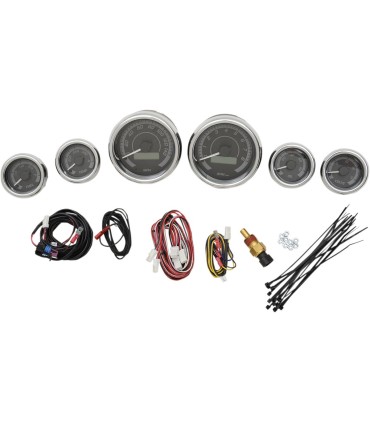 GAUGE 6PK BLK/GRY CHR