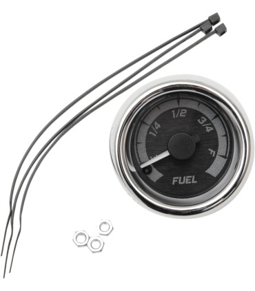 GAUGE FUEL BLK/GRY CHR