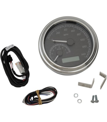 GAUGE TANK BLK/GRY CHR