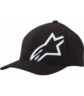 HAT CORP SHFT 2 BK/WT LXL