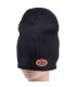 BEANIE OVAL BLACK
