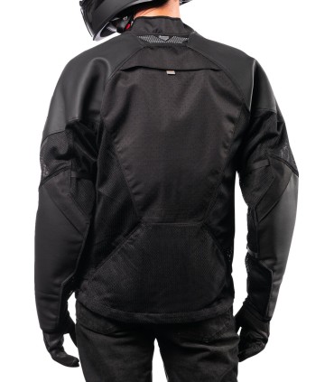 JKT MESH AF LTHR CE BK 2X