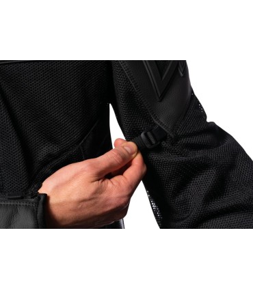 JKT MESH AF LTHR CE BK 2X