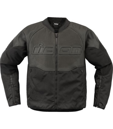 JACKET OVERLORD3 LEATHER BK SM