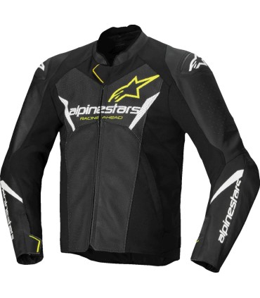 JACKET FSTR V3 AIRFLW LTHR BLK